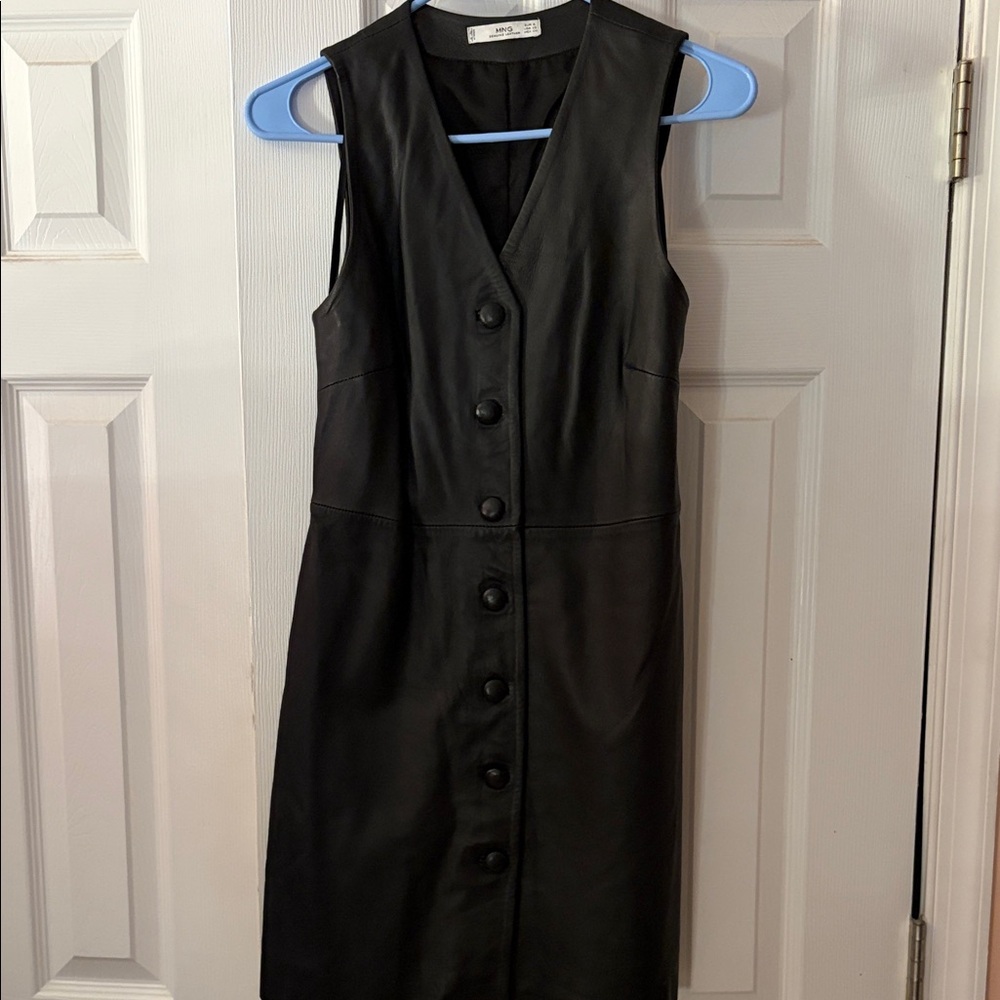 MNG Brand Elegant Black Sleeveless Dress